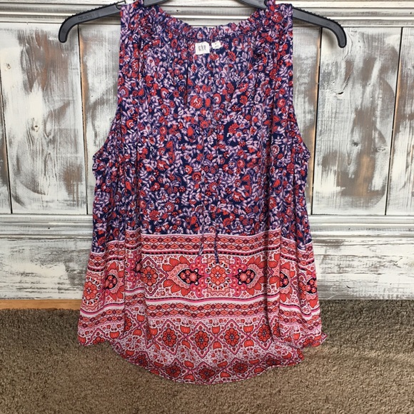 Floral Blouse Tank - Picture 1 of 1